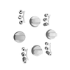 MANOPOLE REGOLAZIONE PIANO CUCINA 16 PZ ( 42 MM+6S+8S+6/8H+6/6H) BIANCO