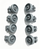 RUOTE CESTO INFERIORE LAVASTOVIGLIE (8 PZ) C00311316 481252888112